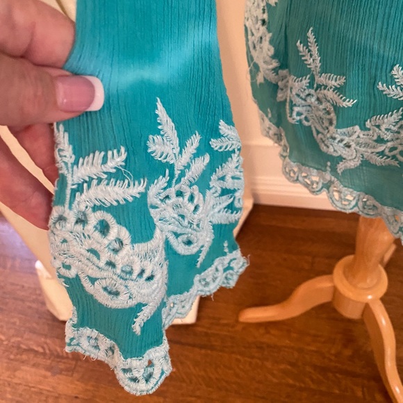 Turquoise cover up size M - Picture 4 of 7